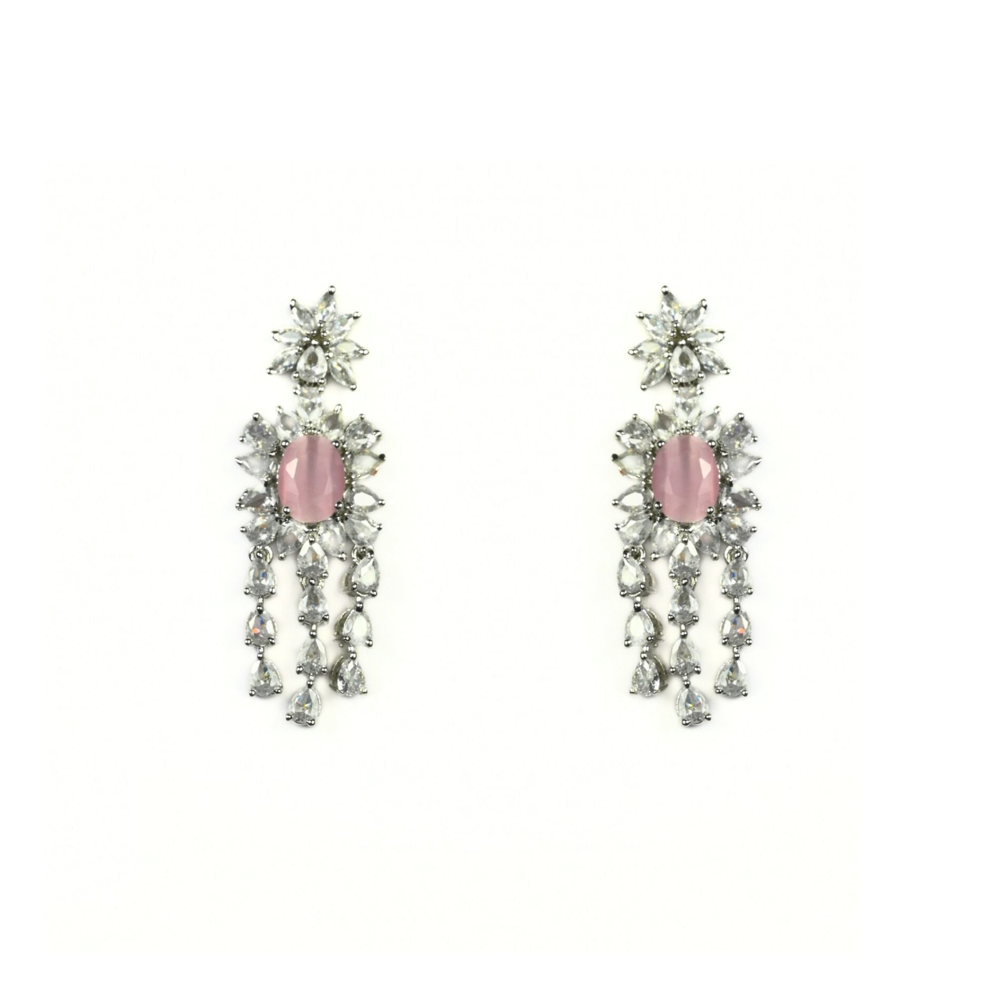Delicate Rhodium Necklace - Opal Touch