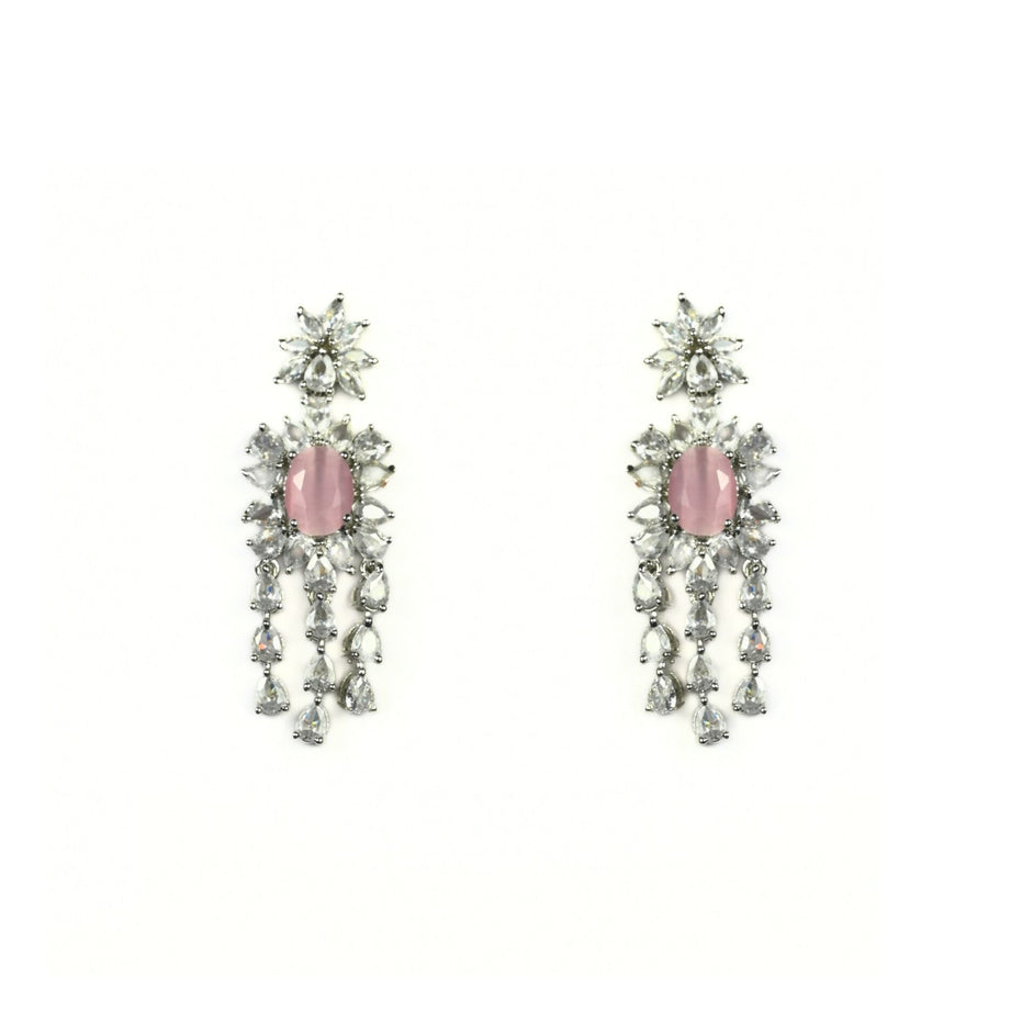 Delicate Rhodium Necklace - Opal Touch