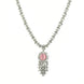 Delicate Rhodium Necklace - Opal Touch