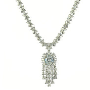 Delicate Rhodium Necklace - Opal Touch
