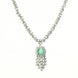 Delicate Rhodium Necklace - Opal Touch