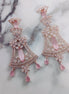 Opal Touch - Delightful Mint Pink Rose Gold Earrings - Earrings