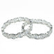 Designer Polki Rhodium Bangles (Pack of 2) - Opal Touch