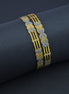 Bangles - Detailing Silver Leaf Gold Plated Bangles - Opal Touch