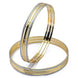 Bangles - Detailing Silver Lined Gold Plated Bangles - Opal Touch
