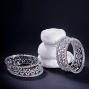 Opal Touch - Diamond Frost White Bangles (Pack of 6) - Bangles