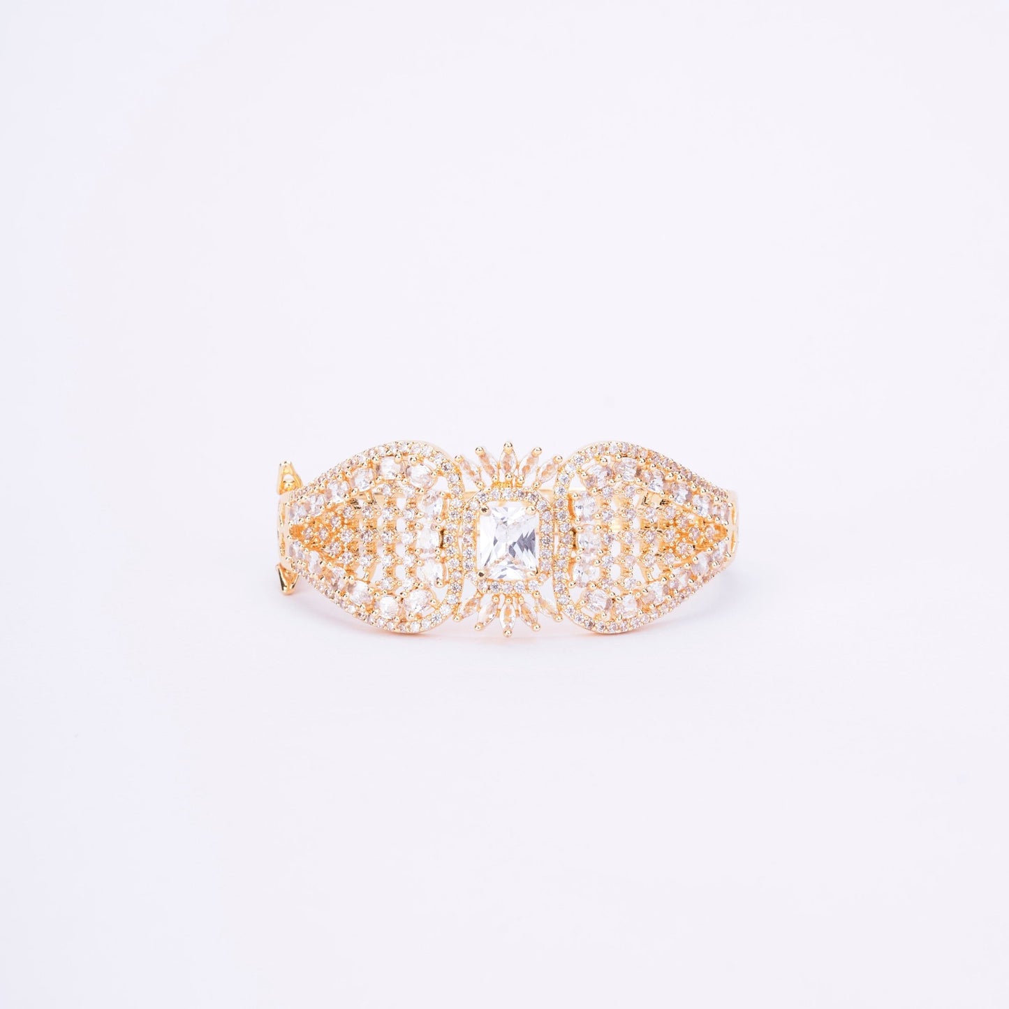 Opal Touch - Divine Cubic Zirconia Kada Bracelet - Bracelet