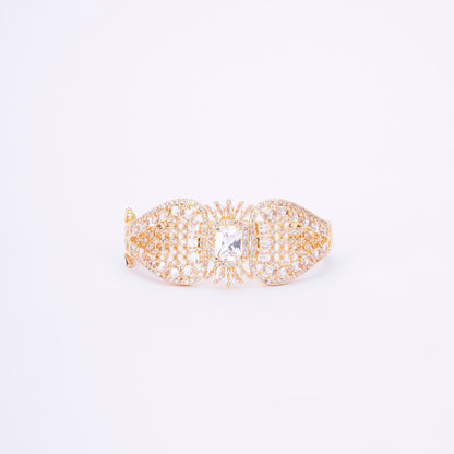 Opal Touch - Divine Cubic Zirconia Kada Bracelet - Bracelet