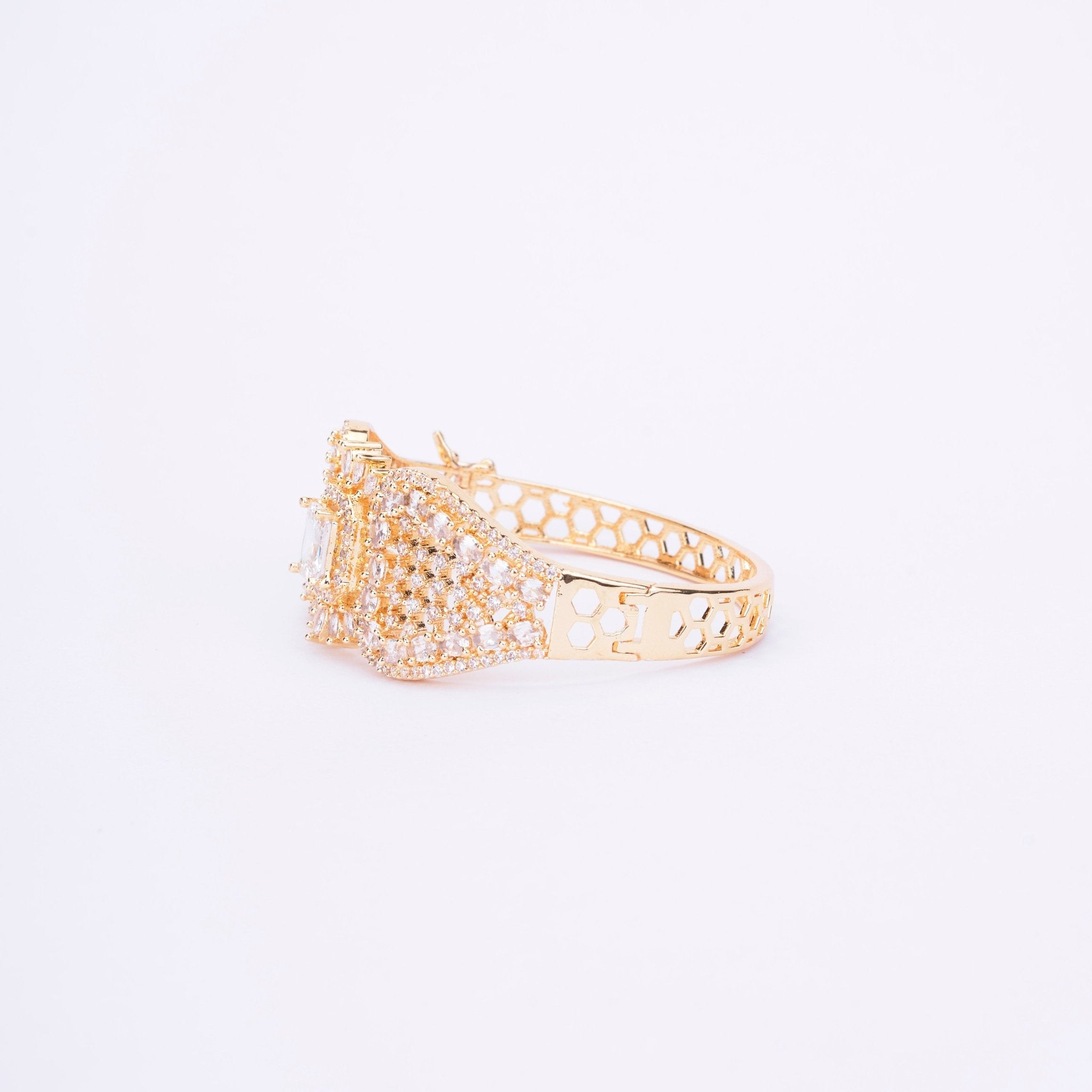 Opal Touch - Divine Cubic Zirconia Kada Bracelet - Bracelet