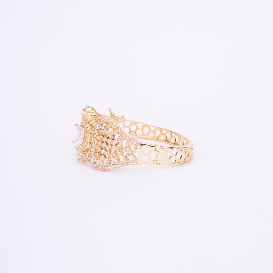 Opal Touch - Divine Cubic Zirconia Kada Bracelet - Bracelet