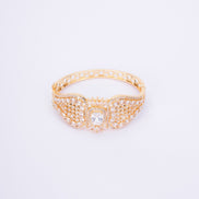 Opal Touch - Divine Cubic Zirconia Kada Bracelet - Bracelet