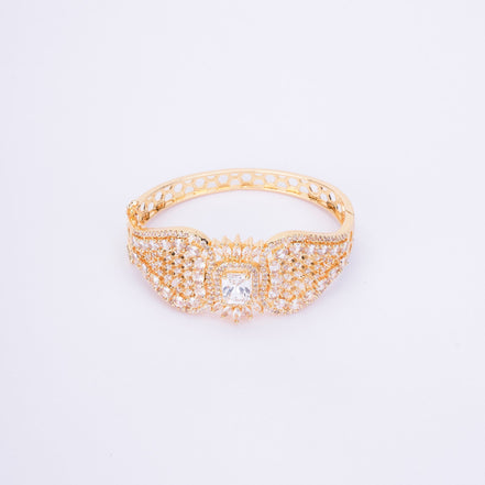 Opal Touch - Divine Cubic Zirconia Kada Bracelet - Bracelet