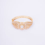 Opal Touch - Divine Cubic Zirconia Kada Bracelet - Bracelet