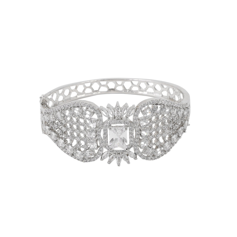 Opal Touch - Divine Cubic Zirconia Kada Bracelet - Bracelet