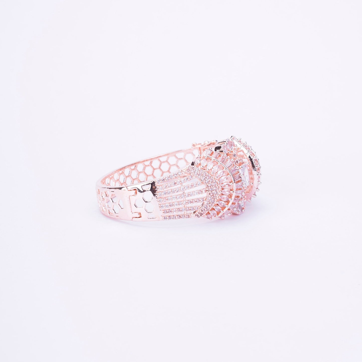 Opal Touch - Divine Cubic Zirconia Kada Bracelet - Bracelet