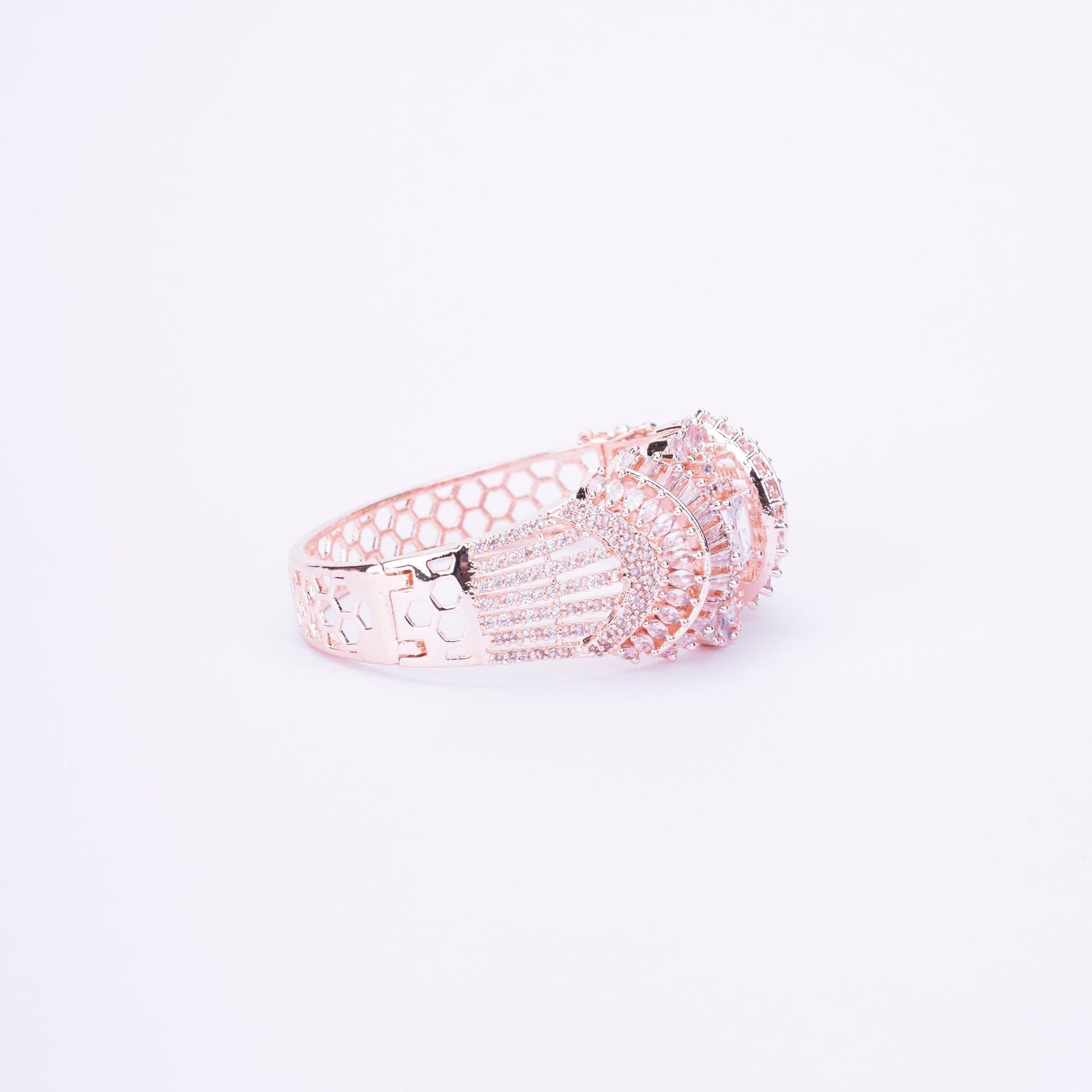 Opal Touch - Divine Cubic Zirconia Kada Bracelet - Bracelet