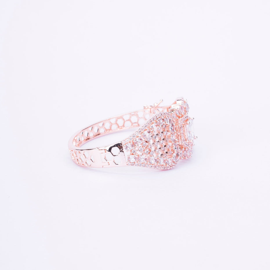 Opal Touch - Divine Cubic Zirconia Kada Bracelet - Bracelet