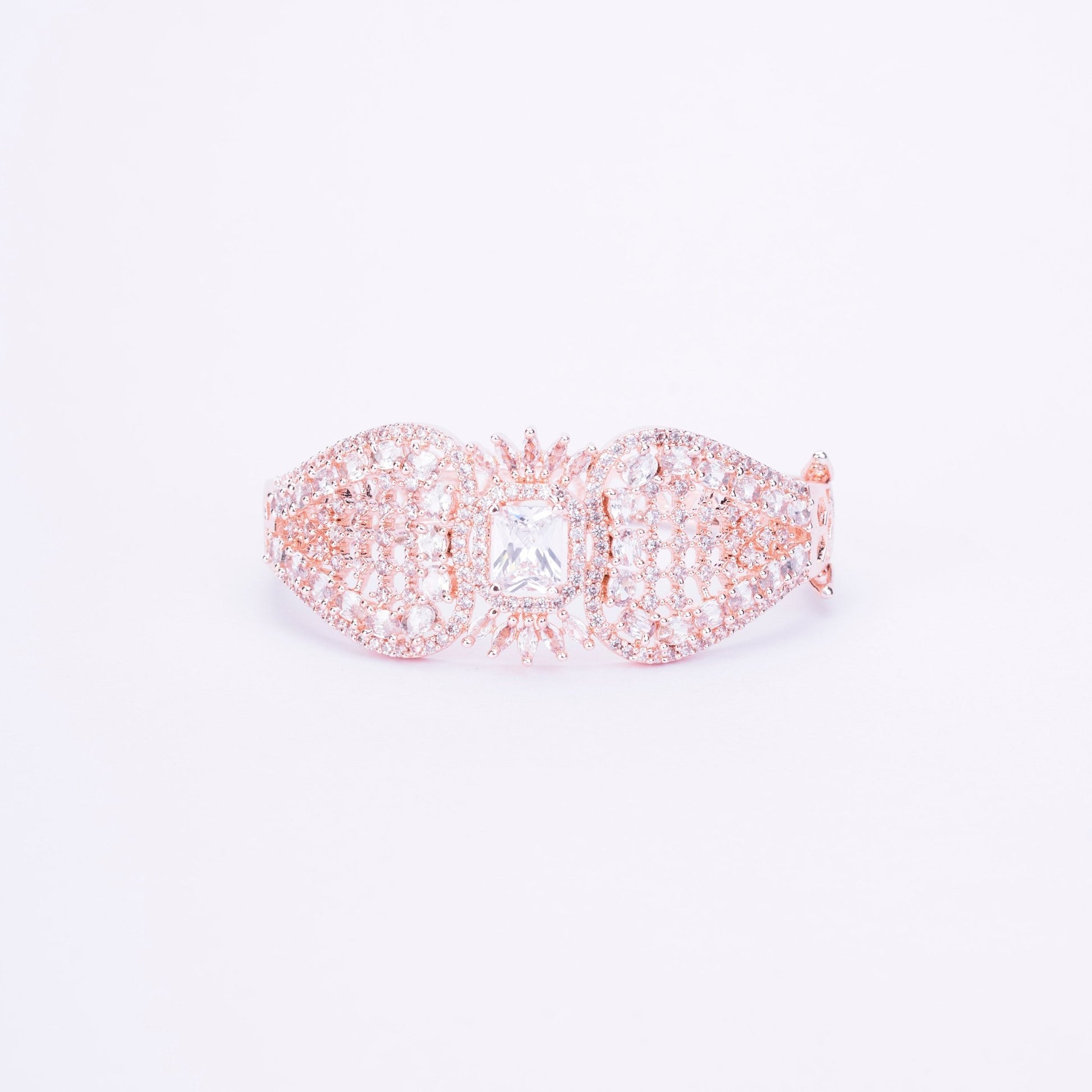 Opal Touch - Divine Cubic Zirconia Kada Bracelet - Bracelet