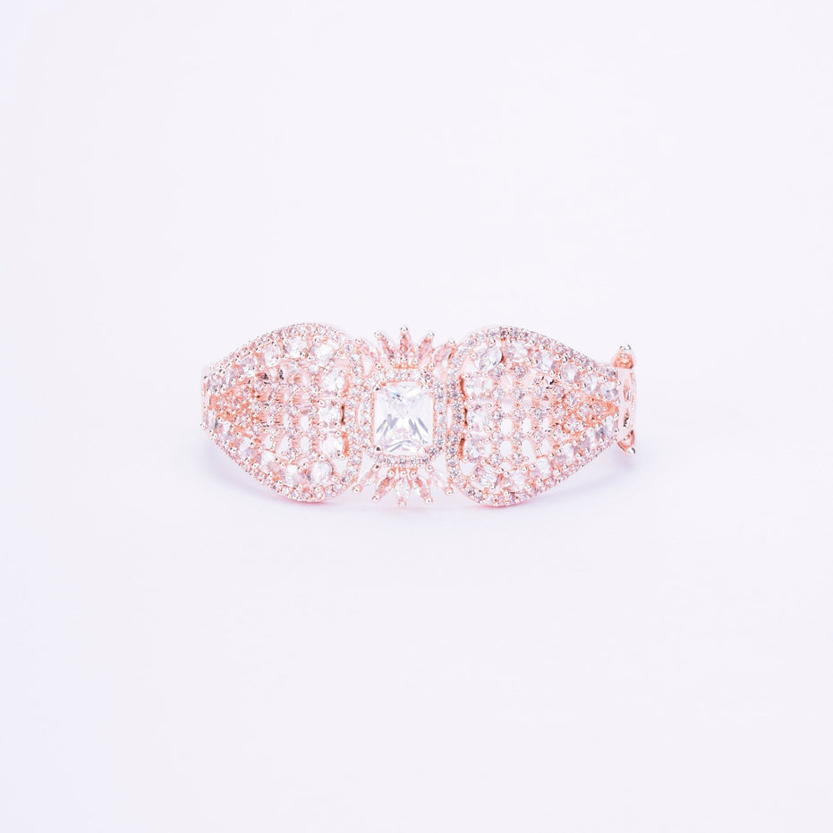 Opal Touch - Divine Cubic Zirconia Kada Bracelet - Bracelet
