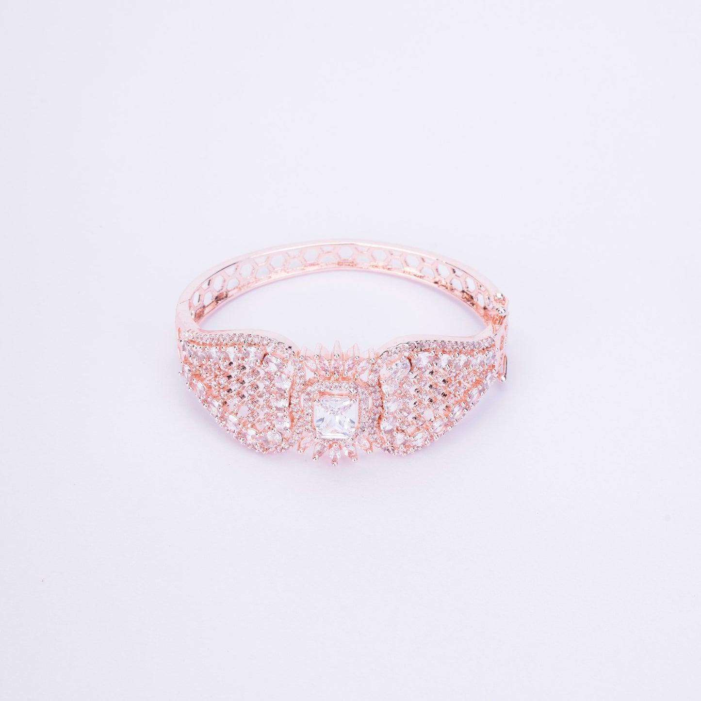 Opal Touch - Divine Cubic Zirconia Kada Bracelet - Bracelet