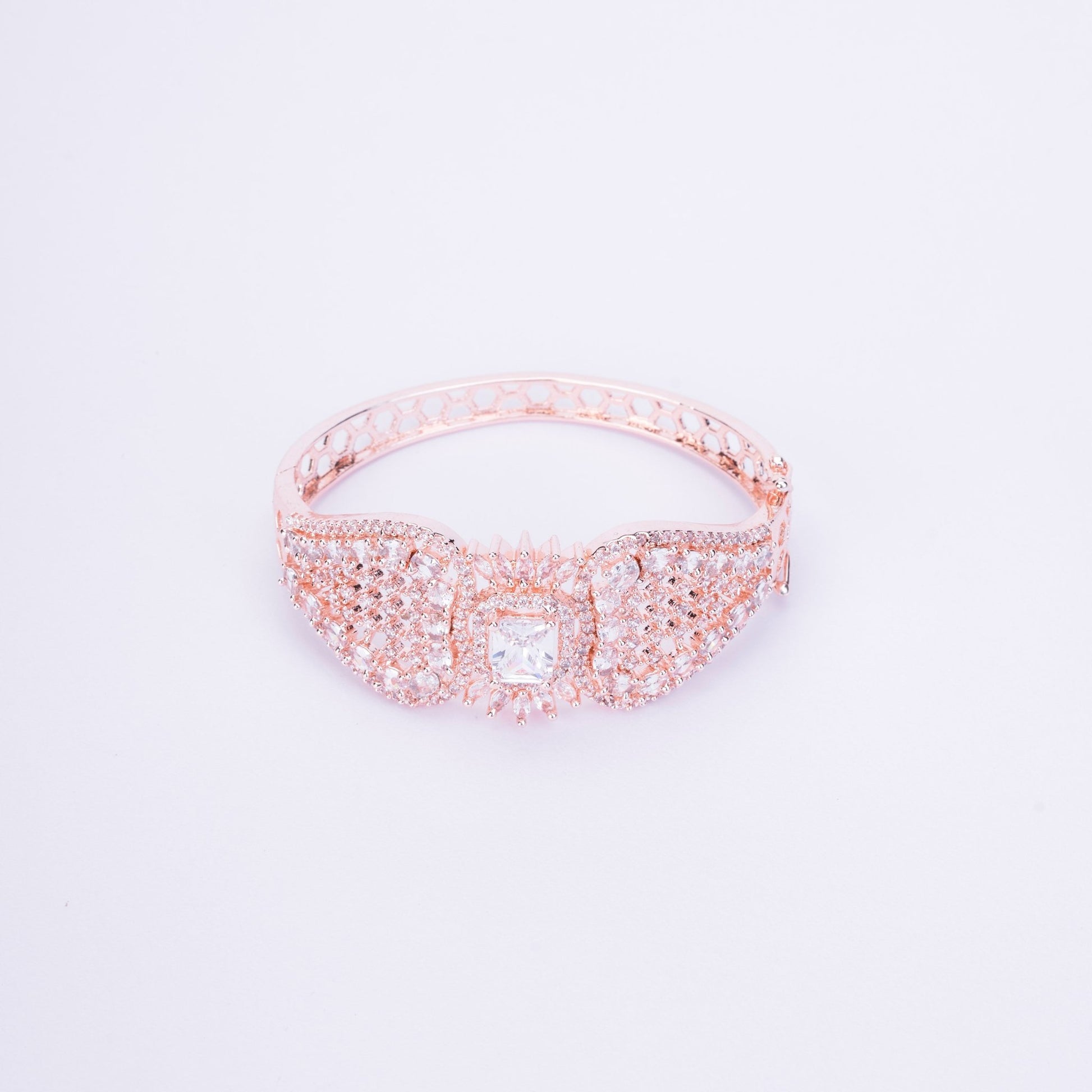 Opal Touch - Divine Cubic Zirconia Kada Bracelet - Bracelet