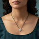 Divine Link Rhodium Mangalsutra - Opal Touch