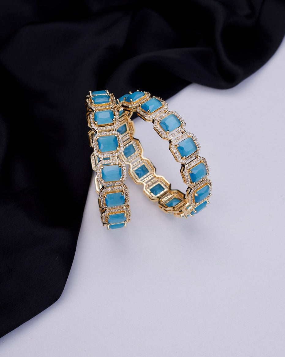 Opal Touch - Divine Rectangle AD Bangles (Pack of 2) - Bangles