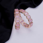 Opal Touch - Divine Rectangle AD Bangles (Pack of 2) - Bangles
