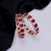 Opal Touch - Divine Rectangle AD Bangles (Pack of 2) - Bangles