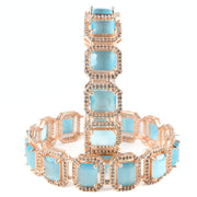 Divine Rectangle AD Bangles (Pack of 2) - Opal Touch