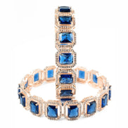 Divine Rectangle AD Bangles (Pack of 2) - Opal Touch