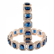 Divine Rectangle AD Bangles (Pack of 2) - Opal Touch