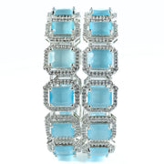 Divine Rectangle AD Bangles (Pack of 2) - Opal Touch