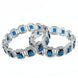 Divine Rectangle AD Bangles (Pack of 2) - Opal Touch