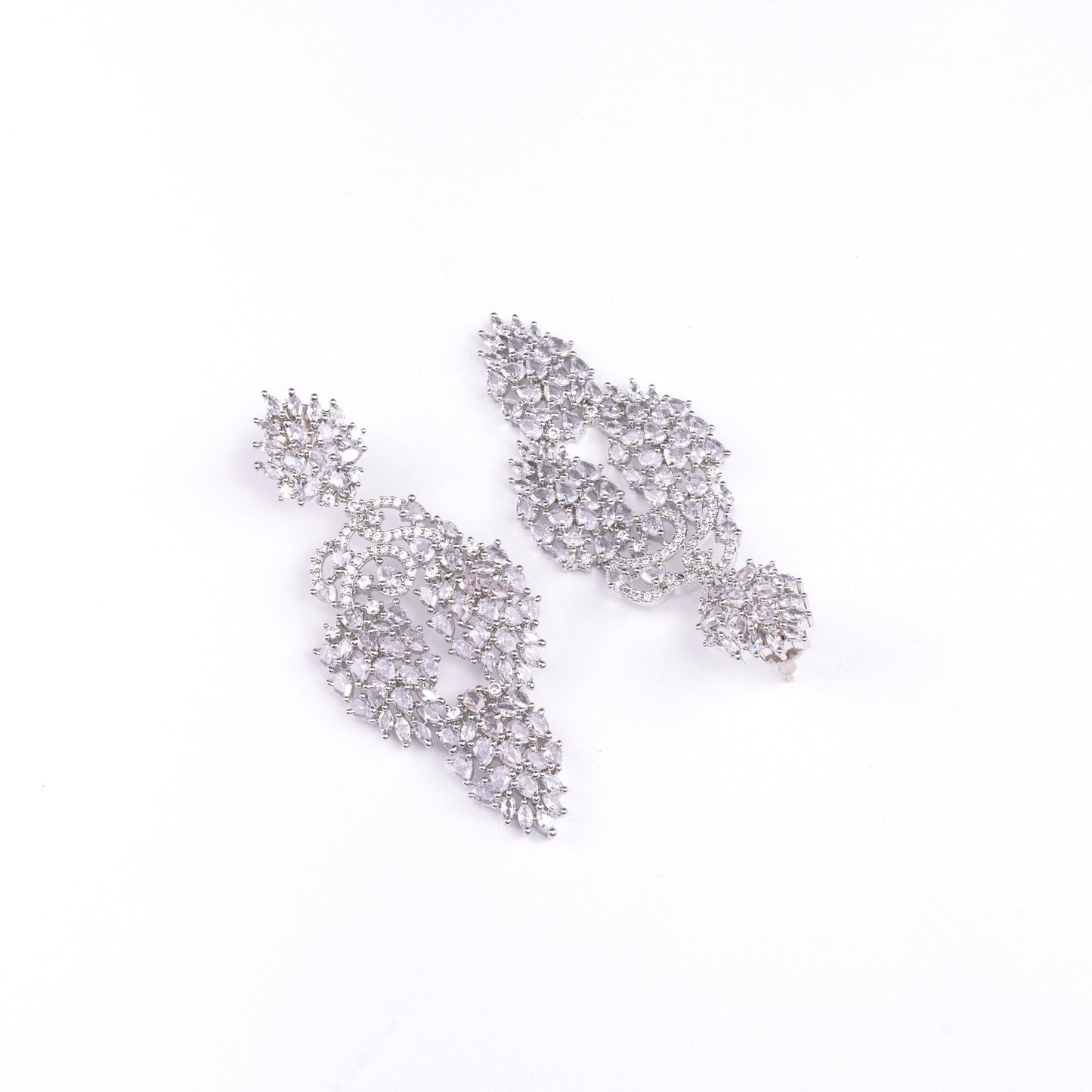 Opal Touch - Divine Rhodium Studs - Earrings