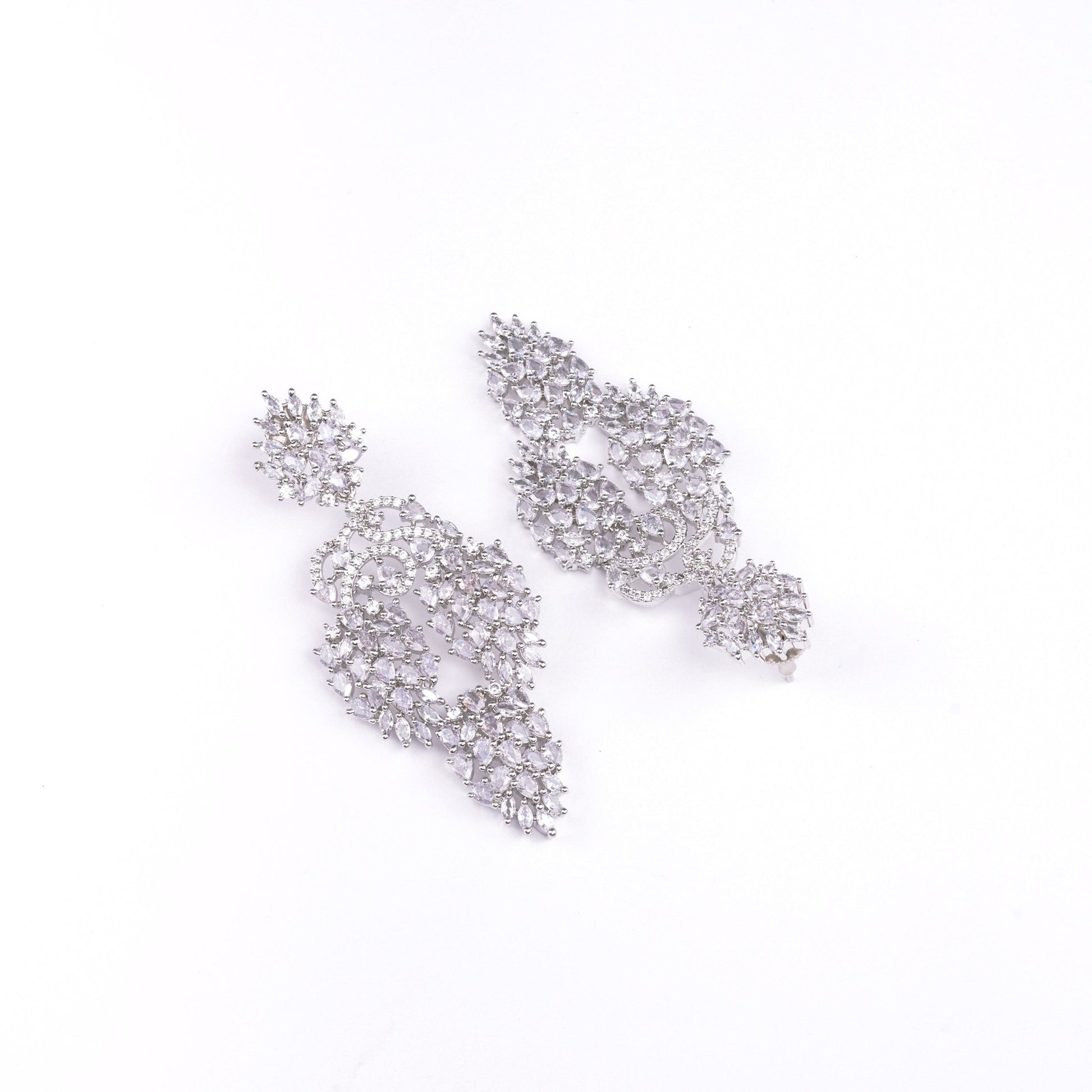 Opal Touch - Divine Rhodium Studs - Earrings