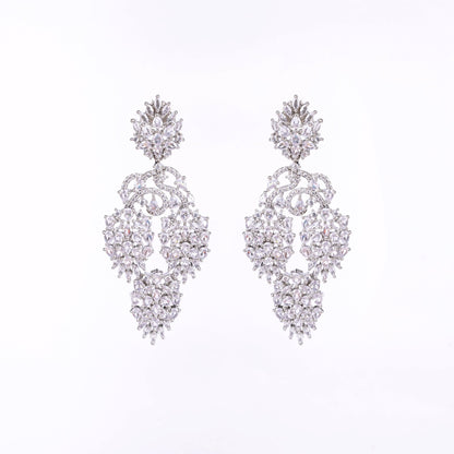 Opal Touch - Divine Rhodium Studs - Earrings
