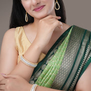 Bangles - Duchess Halo Gold Plated Bangles - Opal Touch