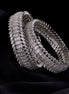 Bangles - Duchess Halo Rhodium Plated Bangles - Opal Touch