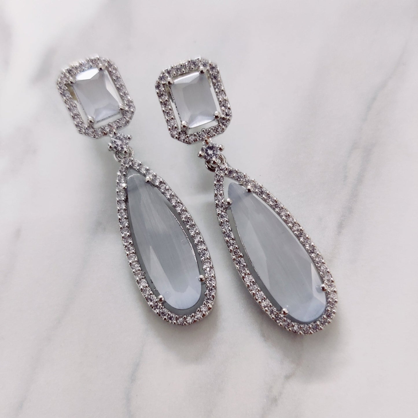Opal Touch - Elegance Drop Earrings - Earrings