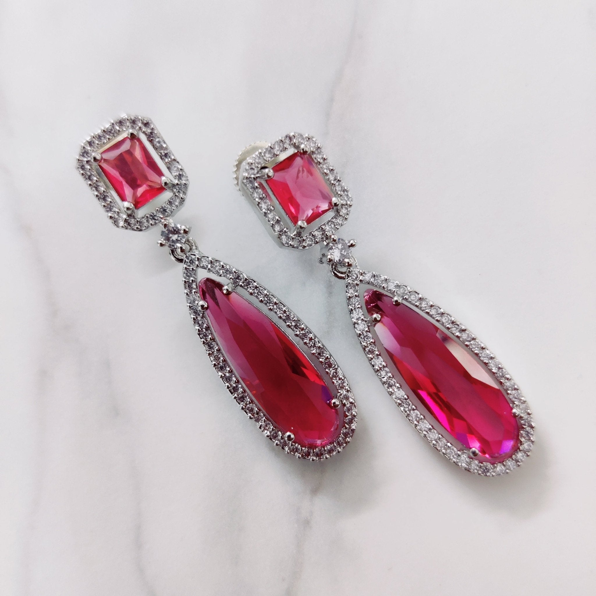 Opal Touch - Elegance Drop Earrings - Earrings