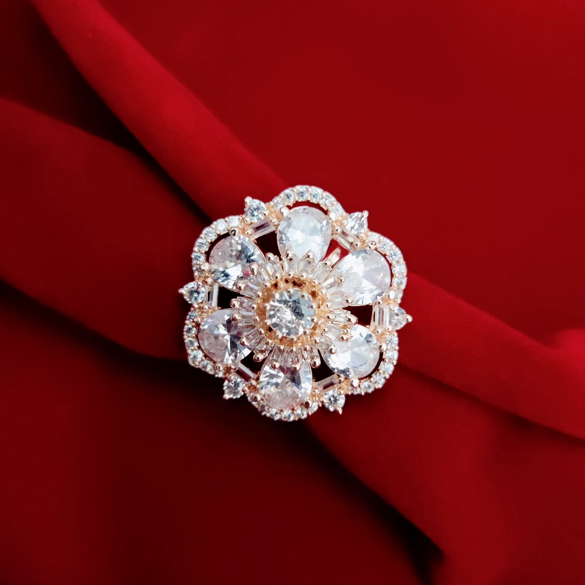Opal Touch - Elegance Enshrined Rose Gold Ring - Ring