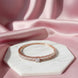 Elegance in White Rose Gold Bracelet - Opal Touch
