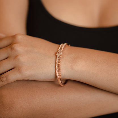 Opal Touch - Elegance in White Rose Gold Bracelet - Bracelets