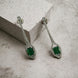 Opal Touch - Elegance Rhodium Plated Crystal Earrings - Earrings
