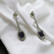 Opal Touch - Elegance Rhodium Plated Crystal Earrings - Earrings