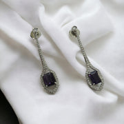 Opal Touch - Elegance Rhodium Plated Crystal Earrings - Earrings