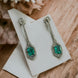Opal Touch - Elegance Rhodium Plated Crystal Earrings - Earrings