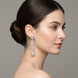 Elegance Rose Earrings - Opal Touch