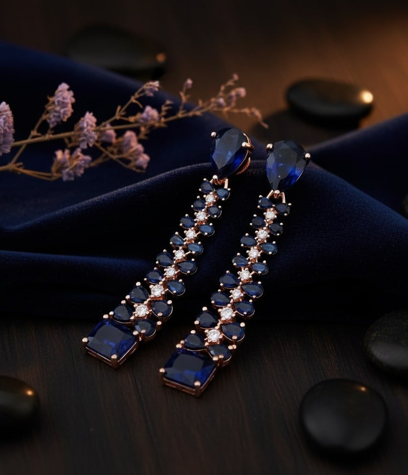 Elegance Rose Earrings - Opal Touch